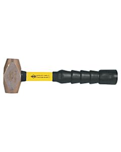 Classic Nuplaglas Non-Sparking Brass Hammer, 4 lb Head, 12 in SG Handle