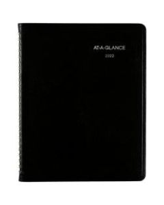 AT-A-GLANCE DayMinder Executive Weekly/Monthly Planner With Notes, 7in x 8-3/4in, Black, January to December 2022, G54600