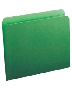 Smead Color File Folders, With Reinforced Tabs, Letter Size, Straight Cut, Green, Box Of 100