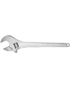 Crescent 18in Chrome Finish, Tapered Handle, Adjustable Wrench - 18in Length - Chrome - Alloy Steel - 5.20 lb - Heat Treated, Tamper Proof