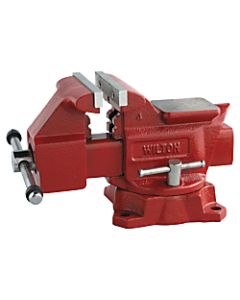 Utility Vises, 4 1/2 in Jaw, 2 5/8 in Throat, Swivel Base