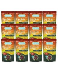 RESTORZ HealthRight Hair Skin & Nails Biotin Gummies, 12 Gummies Per Pack, Case Of 12 Packs
