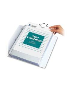 C-Line Polypropylene Top-Loading Sheet Protectors, 8 1/2in x 11in, Standard Weight, Nonglare, Box Of 50