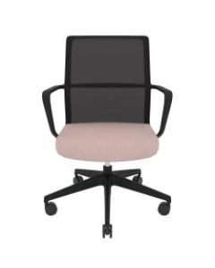 Allermuir Circo Ergonomic Mesh Mid-Back Executive Conference Chair, Black/Blush