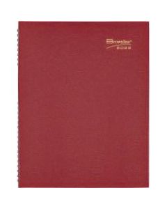 Brownline CoilPro Weekly Appointment Book, 8-1/2in x 11in, Red, January To December 2022, CB950C.RED