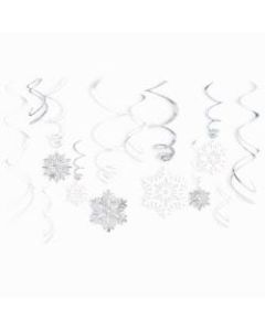 Amscan Snowflake Hanging Decorations, Pack Of 48 Decorations
