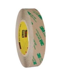 3M 468MP Adhesive Transfer Tape, 3in Core, 1in x 60 Yd., Clear, Case Of 36