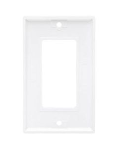 Tripp Lite Single-Gang Faceplate, Decora Style - Vertical, White - 1-gang - White - Acrylonitrile Butadiene Styrene (ABS) - TAA Compliant