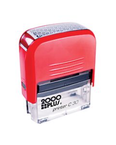 2000 Plus Self-Inking Security Stamp, 1 2/5in x 5/8in Impression, Black