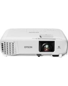 Epson PowerLite W49 LCD Projector - 16:10 - 1280 x 800 - Front, Rear, Ceiling - 8000 Hour Normal Mode - 17000 Hour Economy Mode - WXGA - 16,000:1 - 3800 lm - HDMI - USB