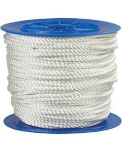Office Depot Brand Twisted Nylon Rope, 3,240 Lb, 3/8in x 600ft, White