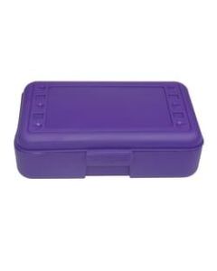 Romanoff Products Pencil Boxes, 8 1/2inH x 5 1/2inW x 2 1/2inD, Purple, Pack Of 12
