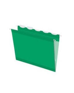 Pendaflex Ready-Tab Reinforced Hanging Folders, With Lift Tab Technology, 1/5 Cut, Letter Size, Bright Green, Pack Of 25