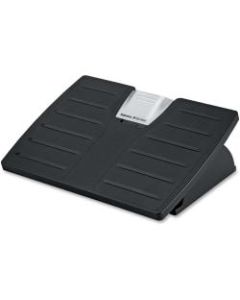 Adjustable Locking Footrest with Microban, Black/Silver
