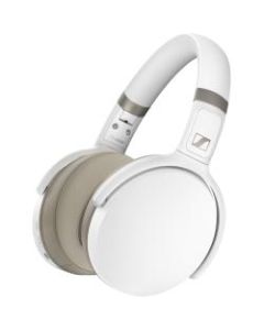 Sennheiser HD 450BT Wireless Headphones - Stereo - Mini-phone (3.5mm) - Wired/Wireless - Bluetooth - 18 Hz - 22 kHz - Over-the-head - Binaural - Circumaural - MEMS Technology Microphone - Noise Canceling - White