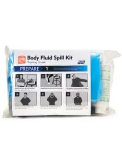 Purell Body Fluid Spill Kit Refill for Clam Shell Carrier