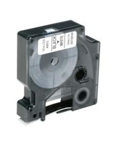 DYMO/SKILCRAFT Label Cassette, Rectangular, 7510-01-657-6746, 1/2in x 23ft, Black/White