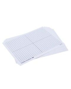 Learning Advantage XY Axis Unframed Dry-Erase Whiteboards, 9in x 12in, Set Of 10 Whiteboards