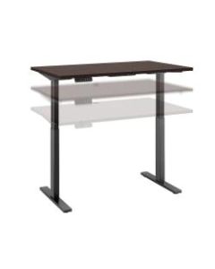Bush Business Furniture Move 60 Series 48inW x 30inD Height Adjustable Standing Desk, Mocha Cherry/Black Base, Standard Delivery