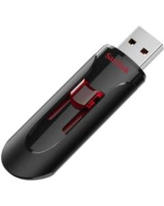 SanDisk Cruzer Glide 3.0 USB Flash Drive, 128GB, Black, SDCZ600-128G-A46