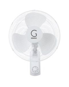 Genesis 16in 3-Speed Wall Fan, White