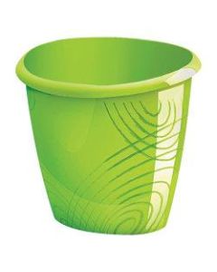 CEP Origins Plastic Waste Bin, 11-13/16in Depth, Anise Green