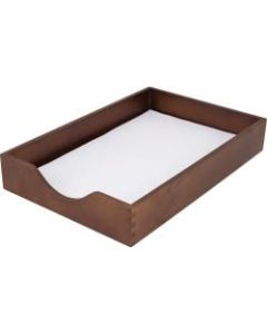 Carver Walnut Finish Solid Wood Desk Trays - Desktop - Walnut - Oak - 1Each