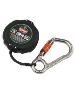 Ergodyne Squids 3010 Retractable Tool Lanyard With Belt Loop Clip, 48in, Black