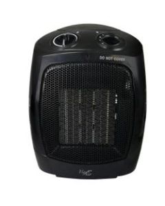 Vie Air 1500W Portable Ceramic Heater, Office, 6inH x 7-1/4inW x 9-1/4inD, Black