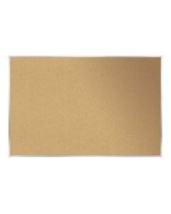Ghent Cork Bulletin Board, 48 1/2in x 144 1/2in, Aluminum Frame With Silver Finish