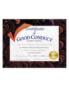 Hayes Certificates Of Good Conduct, 8 1/2in x 11in, Multicolor, 30 Certificates Per Pack, Bundle Of 6 Packs