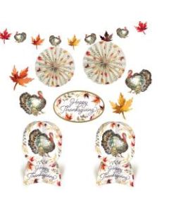 Amscan Paper Classic Thanksgiving Room Decorating Kit, Multiple Sizes, 2 Per Pack, Carton Of 10 Packs