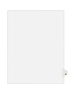 Avery Avery-Style Collated Legal Index Exhibit Dividers, 8 1/2in x 11in, White Dividers/White Tabs