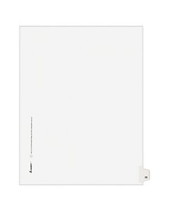 Avery Avery-Style Collated Legal Index Exhibit Dividers, 8 1/2in x 11in, White Dividers/White Tabs