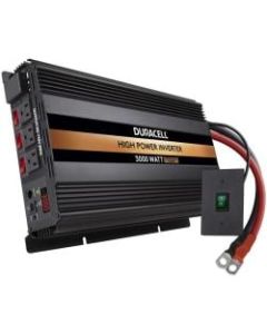 Duracell 3000W Power Inverter - Input Voltage: 12 V DC - Output Voltage: 115 V AC