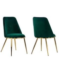 Glamour Home Anzu Dining Chairs, Green, Set Of 2 Chairs