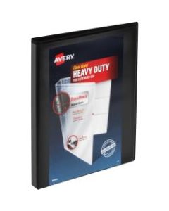 Avery Heavy-Duty View 3-Ring Binder, 1/2in Slant Rings, Black