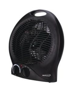 Brentwood H-F301BK Convection Heater - 750 W to 1500 W - 2 x Heat Settings - 1500 W - Indoor - Portable - Black