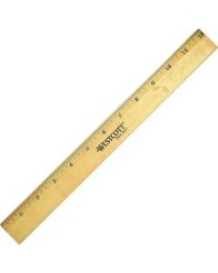 Westcott Wood Ruler, Single Edge, 12in