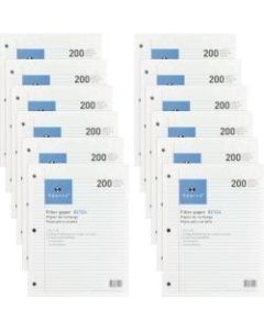 Sparco 3HP Notebook Filler Paper - 2400 Sheets - College Ruled - 16 lb Basis Weight - 8in x 10 1/2in - White Paper - 2400 / Bundle