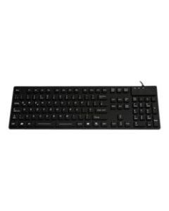 DSI WATERPROOF IP68 INDUSTRIAL USB KEYBOARD WITH NUMBER PAD - Cable Connectivity - USB Interface - 105 Key - Windows - Black