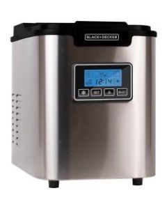 Black & Decker BIMY126S 26-lb Capacity Stainless Steel Ice Maker - 26 lb Per Day - 1.86 quart - Stainless Steel