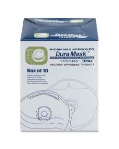 Disposable Particulate Respirator with Exhalation Valve, White - 10 / Box