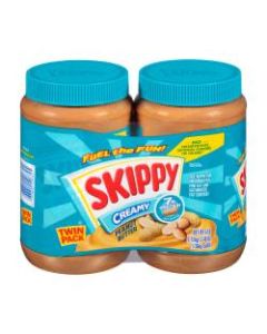 Skippy Creamy Peanut Butter, 48 Oz Jar, Pack Of 2