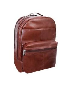 McKlein S-Series Parker Backpack With 15in Laptop Pocket, Brown