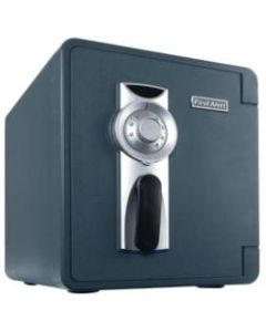 First Alert 2087F-BD Security Safe - 0.94 ft³ - Combination Lock - 4 Live-locking Bolt(s) - Water Proof, Fire Resistant, Pry Resistant - Internal Size 12.88in x 10.38in x 12.25in - Slate, Gray - Resin