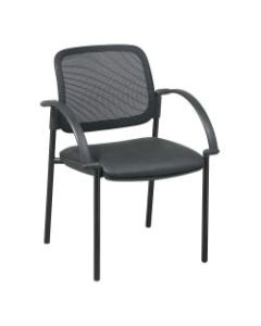 Lorell Breathable Mesh Guest Chair, Black