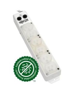 Tripp Lite Power Strip Medical Hospital Grade UL1363A 6 Outlet 15A 7ft Cord - NEMA 5-15P-HG - 6 x NEMA 5-15R-HG - 7 ft Cord - 15 A Current - 120 V AC Voltage - Rack-mountable, Surface-mountable - White