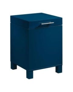 Sauder Vista Key Storage Side Table, 22inH x 15-3/4inW x 15-3/4inD, Navy Blue