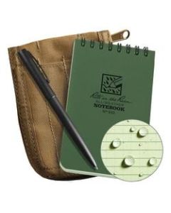 Rite In The Rain Pocket Top-Spiral Notebook Kit, 3in x 5in, Green